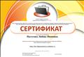 Сертификат участника сетевого профессионального педагогического сообщества"NETFOLIO"